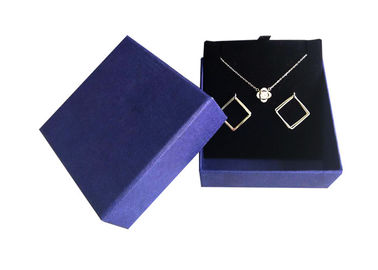 Kertas Warna Kustom Kotak Hadiah Karton Perhiasan Kertas Set Kemasan Dengan Busa
