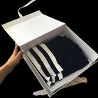 Pita Logo Disesuaikan Putih Folding Paper Gift Box Untuk Pakaian Packing pemasok