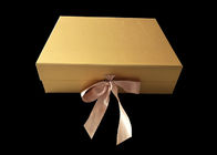 Golden Paper Folding Magnetic Packaging Gift Box Keras Untuk Rambut Wig pemasok