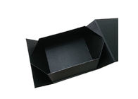 Kotak Kertas Pembungkus Lipat Daur Ulang Hitam Kotak Hadiah Untuk Pakaian Atau Kemasan Sepatu pemasok