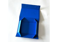 Warna Biru Tua Murni Lipat Kotak Hadiah Untuk Pakaian Kemasan Pakaian pemasok