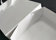 Ornament Cardboard Folding Gift Boxes White Glossy Lamination Ribbon Closure pemasok