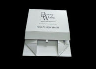 Karton Putih Lipat Kotak Hadiah, Kotak Hadiah Dengan Tutup Untuk Penyimpanan Ekstensi Rambut pemasok