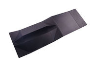 UV Logo Printed Paperboard Folding Gift Boxes, Black Gift Box Dengan Tutup pemasok