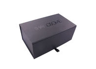 Matt Black Cardboard Medium Foldable Gift Boxes Kraft Untuk Kemasan T - Shirt pemasok