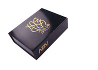 Rectangle Paperboard Folding Gift Box Dengan Hitam Photoresist Dan Logo Emas Panas pemasok