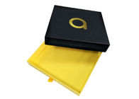 Perhiasan Sliding Paper Box, Handmade Slide Buka Kotak Desain Logo Gold Stamping pemasok