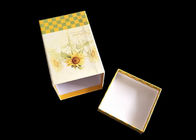 Fancy Flowers Printed Gift Box Dengan Tutup Moisture Proof Recyclable Cap Top pemasok