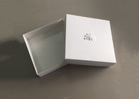 Kaku Karton Putih Kotak Kartu Hadiah Topi Kemasan Tutup Top Square Dilipat pemasok