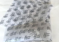 Warna Putih Tissue Wrapping Paper Black Logo Printed Eco - Friendly Acid - gratis pemasok