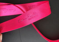 Polyester Spandex Red Satin Ribbon Rolls, Bordir Pita Satin Massal Tahan Lama pemasok