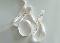Logo Customed White Satin Ribbon Roll, Nylon Wired Satin Ribbon Untuk Kemasan pemasok