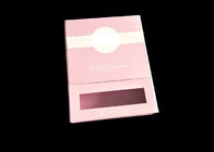 Pink Magnetic Closure Gift Card Box Dengan Dua Interlayers Dan Jendela Yang Jelas pemasok