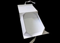 Pita Logo Disesuaikan Putih Folding Paper Gift Box Untuk Pakaian Packing pemasok