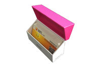 Hot Stamping Magnet Gift Box Kemasan Bertekstur Permukaan Dengan Warna Pink pemasok