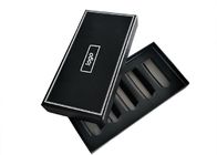 Matte Lamination Flat Pack Gift Box Black Karton Parfum Kemasan Dengan Insert pemasok