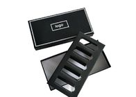 Matte Lamination Flat Pack Gift Box Black Karton Parfum Kemasan Dengan Insert pemasok