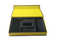 Matte Hitam Magnetic Book Shaped Box Kemasan Elektronik Permukaan Matte Laminasi pemasok