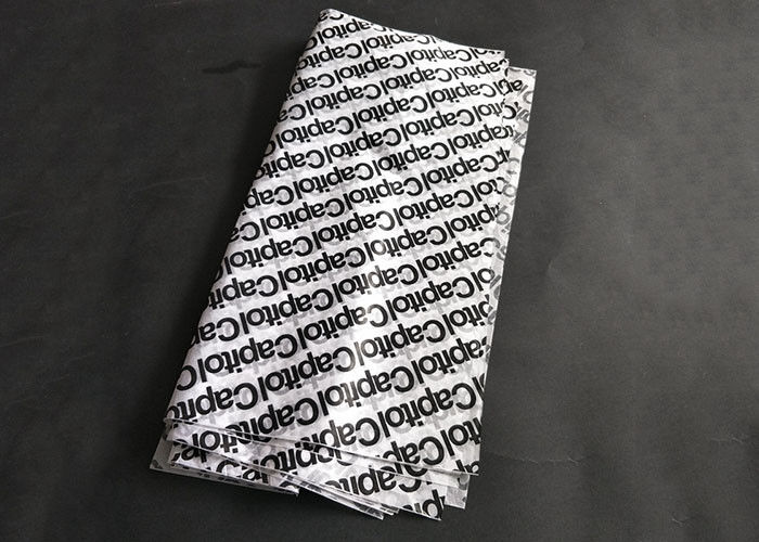 Kertas Pembungkus Kado Personalisasi Tissue Hot Stamping Desain Logo Cetak Offset pemasok