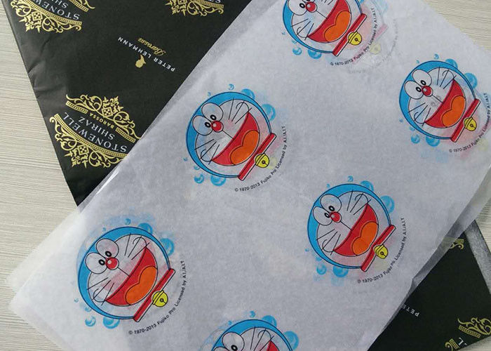 Moisture Proof Silk Wrapping Paper Wrapping Dengan Gambar Kartun Pola Dicetak pemasok