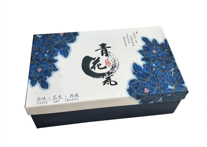 Dicetak Tutup Berwarna-warni Dan Kotak Dasar Gaya Cina Tea Set Hadiah Kemasan pemasok