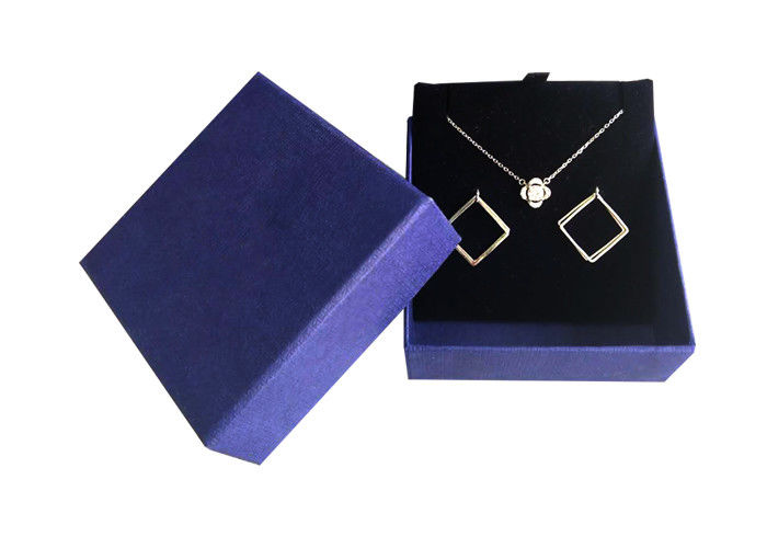 Kertas Warna Kustom Kotak Hadiah Karton Perhiasan Kertas Set Kemasan Dengan Busa pemasok