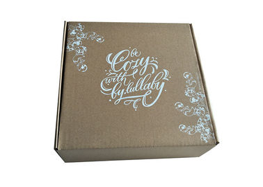 Cina Cover Lamination Brown Paper Foldable Boxes, Dilipat Kotak Hadiah Coklat Persegi pabrik
