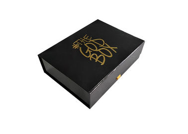 Cina Gold Stamping Logo Printed Fold Up Gift Boxes, Book Shaped Paper Gift Box pabrik