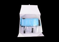 Emas Stamping Spot UV Folding Kotak Hadiah Eco - friendly White Cardboard Flip Top pemasok