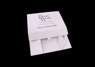 Emas Stamping Spot UV Folding Kotak Hadiah Eco - friendly White Cardboard Flip Top pemasok