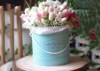 Kotak Bunga Bundar Kertas Bunga Mawar Buket Hot Stamping Fancy Eco - Ramah pemasok