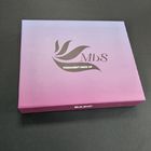 Fancy Pink Warna Dicetak Custom Pengiriman Box Top Magnetic Closure Inside Teal pemasok