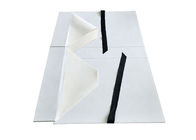 White Flat Ribbon Lipat Penutupan Magnetik Kotak Hadiah Transportasi Mudah Untuk Kemasan Gaun pemasok