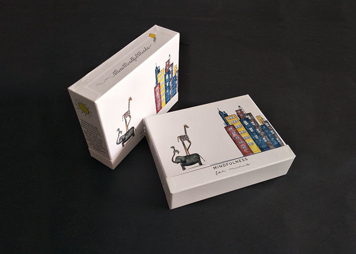 Pencetakan Pola Warna-Warni Kotak Kaku Dengan Tutup Buku Buklet Kemasan Sliding Drawer pemasok